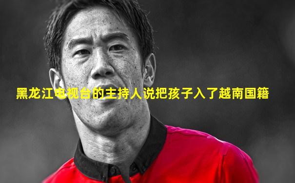 黑龙江电视台的主持人说把孩子入了越南国籍